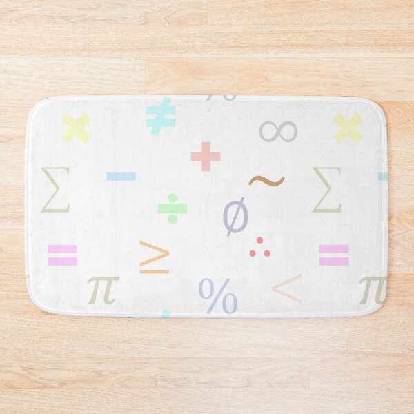 Item preview, Math Symbols Colored in Pastel Without Reflection, colorful pattern, endless pattern,Colorful Pack designed and sold by bubbley2021.