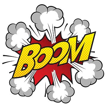 Bang Explosion Image Comic Book Clip Art vinyl sticker printed vinyl decal