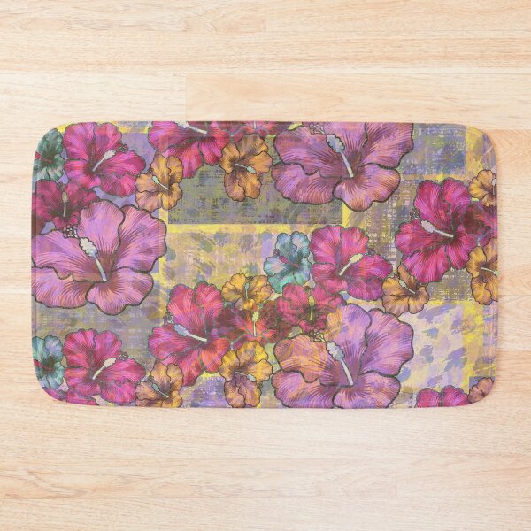 Item preview, Wild Painted  Hawaiian Hibiscus Abstract Pattern designed and sold by sunnthreads.