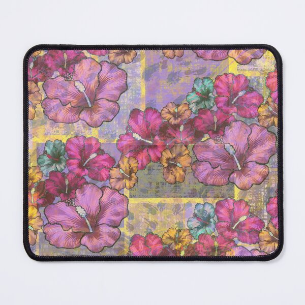 Item preview, Wild Painted  Hawaiian Hibiscus Abstract Pattern designed and sold by sunnthreads.