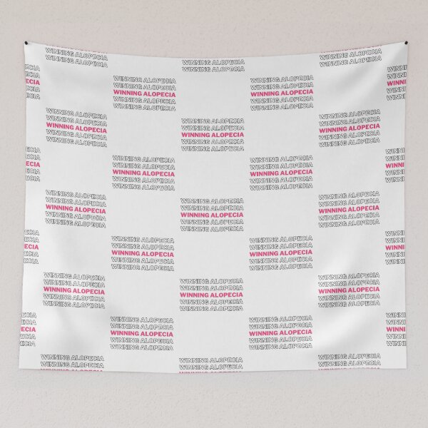 Item preview, Winning Alopecia Monochrome Pink - Alopecia Awareness and Hair Loss Support designed and sold by Winning Alopecia.