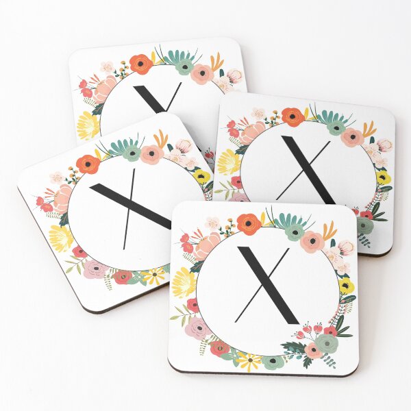 Item preview, Letter X- Colorful Flower Frame designed and sold by Vhutolo.