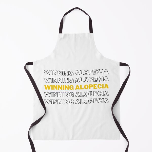 Item preview, Winning Alopecia Monochrome Yellow - Alopecia Awareness and Hair Loss Support designed and sold by Winning Alopecia.
