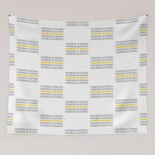 Item preview, Winning Alopecia Monochrome Yellow - Alopecia Awareness and Hair Loss Support designed and sold by Winning Alopecia.