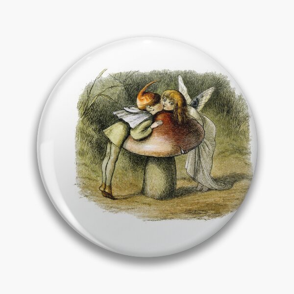 Item preview, Mushroom Heads Little Cute Trippy Red Shroom Art Nature Fairy Love designed and sold by Vintage Mag.