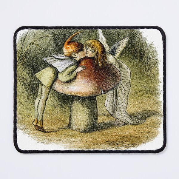 Item preview, Mushroom Heads Little Cute Trippy Red Shroom Art Nature Fairy Love designed and sold by Vintage Mag.