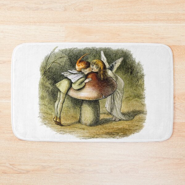Item preview, Mushroom Heads Little Cute Trippy Red Shroom Art Nature Fairy Love designed and sold by Vintage Mag.