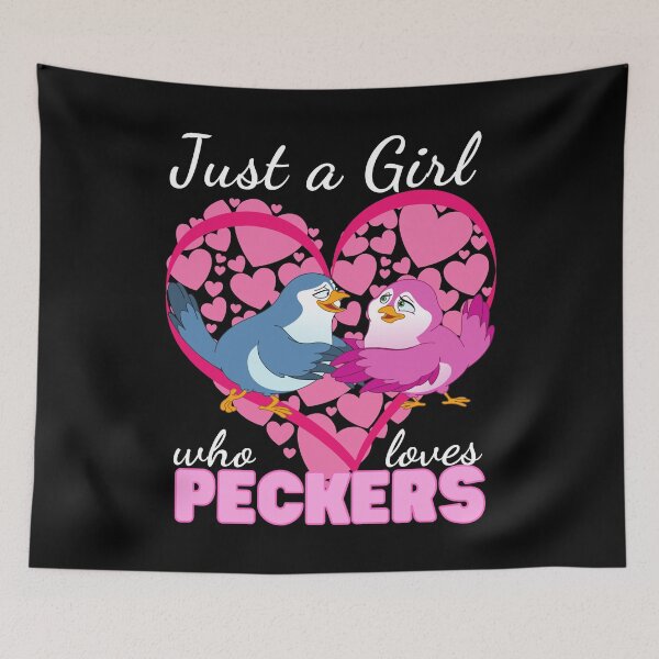 Item preview, Just a girl who loves peckers - funny designed and sold by narilex.
