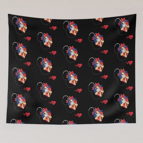 Item preview, heart anatomy and stethoscope nurse designed and sold by t-style-jmah.