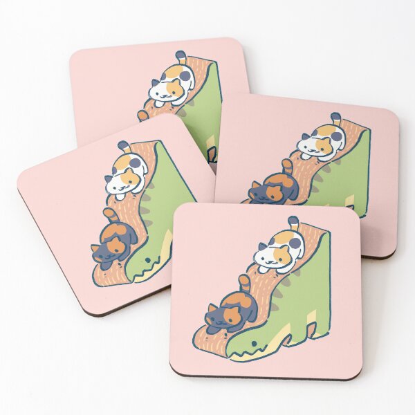 Item preview, I draw the cats bandit and sunny scratching on the dino deluxe / neko atsume designed and sold by RansRoom.