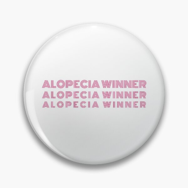 Item preview, Alopecia Winner Repeating Text Design Pink - Alopecia Awareness and Hair Loss Support designed and sold by Winning Alopecia.