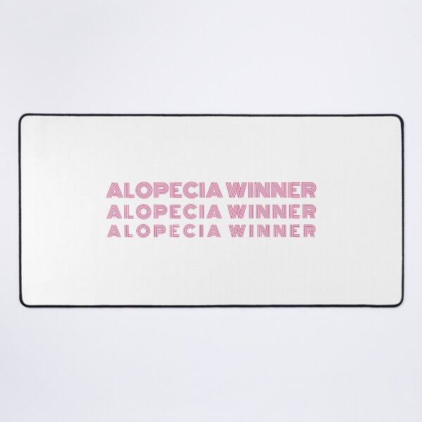 Item preview, Alopecia Winner Repeating Text Design Pink - Alopecia Awareness and Hair Loss Support designed and sold by Winning Alopecia.