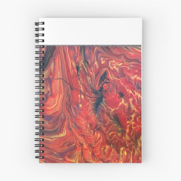 Item preview, abstract  yellow orange red and black  designed and sold by LittleBirdInk.