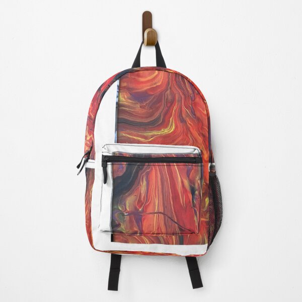 Item preview, abstract yellow orange red and black designed and sold by LittleBirdInk.