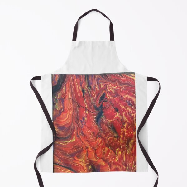 Item preview, abstract yellow orange red and black designed and sold by LittleBirdInk.