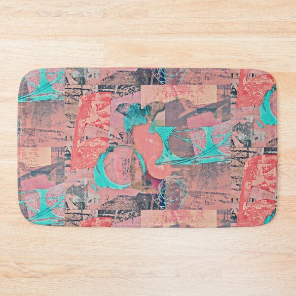 Item preview, SalmonAquaAstract designed and sold by FreshDonuts.