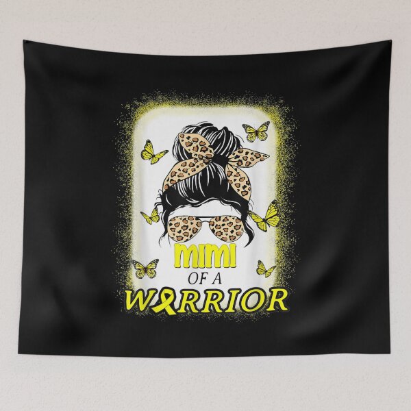 Item preview, Childhood Cancer  Awareness Mimi Of A Warrior Messy Bun  designed and sold by FelixRiojas.
