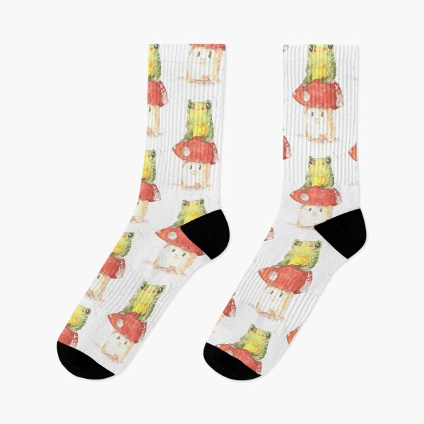 Item preview, Watercolor Mushroom and frog designed and sold by FefeSilva.