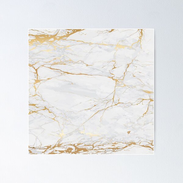 Item preview, White Gold Metallic Marble designed and sold by Highlightedarea.