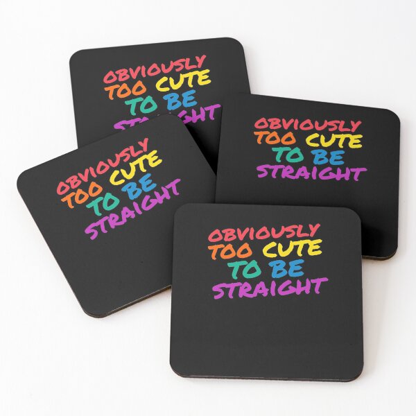 Item preview, Funny Gay Pride Gift - Too Cute to Be Straight designed and sold by TrndSttr.