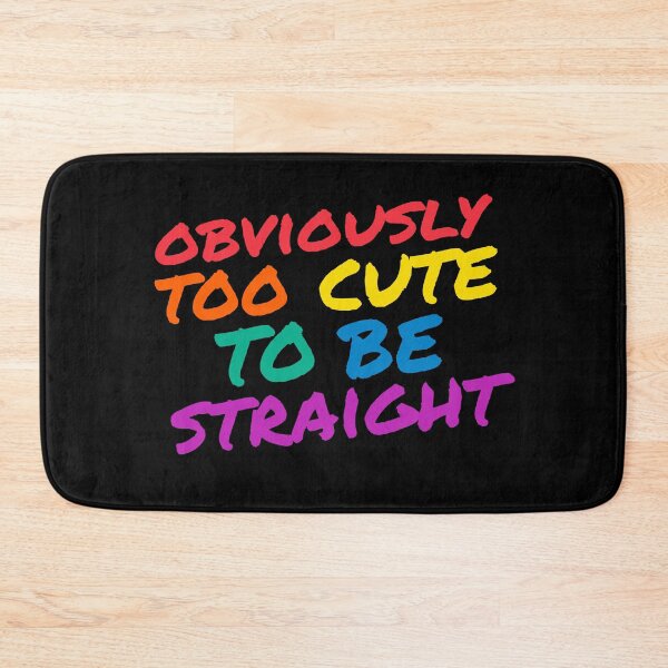 Item preview, Funny Gay Pride Gift - Too Cute to Be Straight designed and sold by TrndSttr.