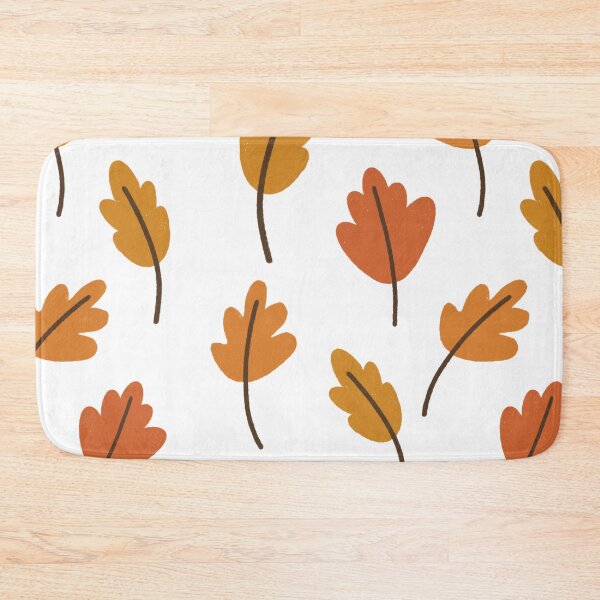 Item preview, Autumn Leaves Orange Fall Pattern designed and sold by bykirstco.
