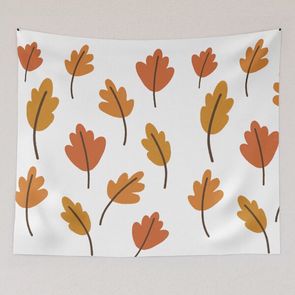 Item preview, Autumn Leaves Orange Fall Pattern designed and sold by bykirstco.
