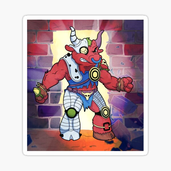 SpeekyGeeky Original Art Groundchuck (Fred Wolf TMNT Animated Series Inspired) Sticker