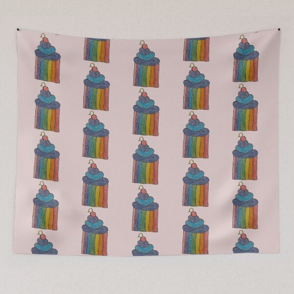 Item preview, Rainbow Cupcake with blueberry icing designed and sold by CJSCRAFTS.