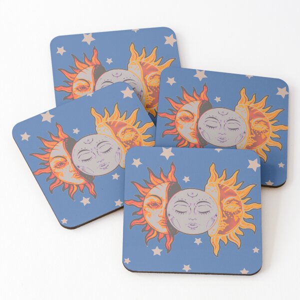 Item preview, Star child of the moon and sun ( dreamy blue bg, matte 2 version) designed and sold by VantaTheArtist.