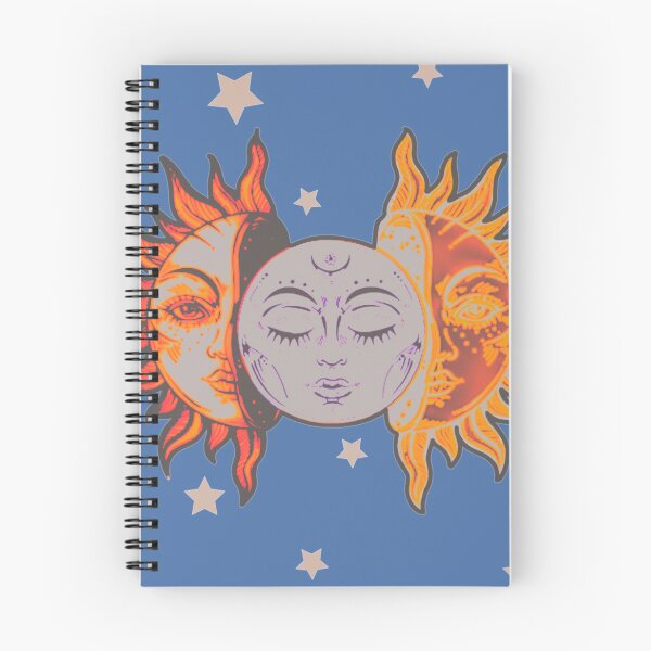 Item preview, Star child of the moon and sun ( dreamy blue bg, matte 2 version) designed and sold by VantaTheArtist.