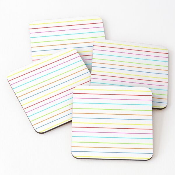 Item preview, Neon stripes pattern, horizontal, colorful pattern, red and pink designed and sold by bubbley2021.