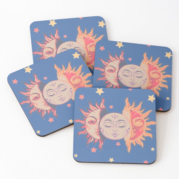 Item preview, Star child of the moon and sun ( dreamy blue bg, matte 1 version) designed and sold by VantaTheArtist.
