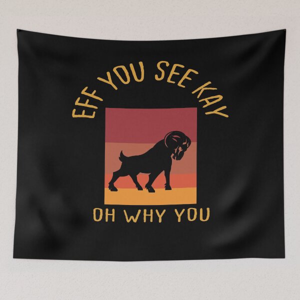 Item preview, Eff you see kay why oh you Vintage Goat - Funny  designed and sold by Yonshop.