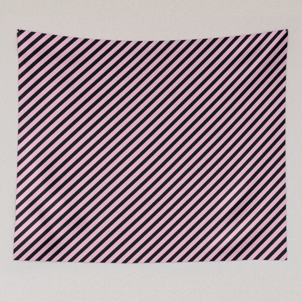 Item preview, Cute Pink Black Stripes Halloween Pattern Design designed and sold by boopsblunt.