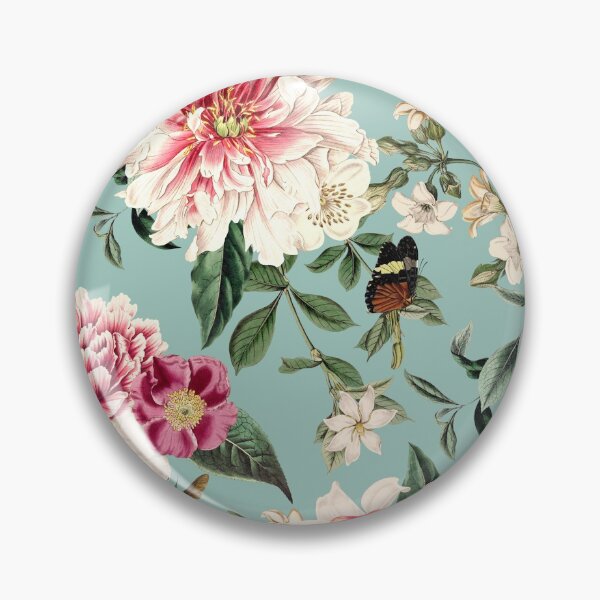 Aperçu de l'œuvre Motif Botanique Floral - Aqua Pink II créée et vendue par NeptuneDesigns.