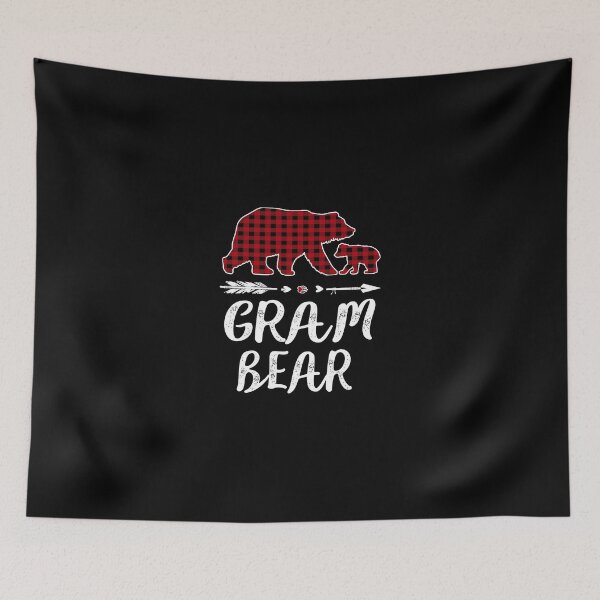 Item preview, Gram Bear Christmas Pajama Red Plaid Buffalo Family Gift designed and sold by bentwellmean.