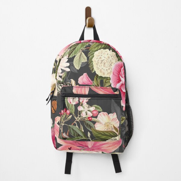 Artikelvorschau, Botanisches Blumenmuster - Charcoal Pink I entworfen und verkauft von NeptuneDesigns.