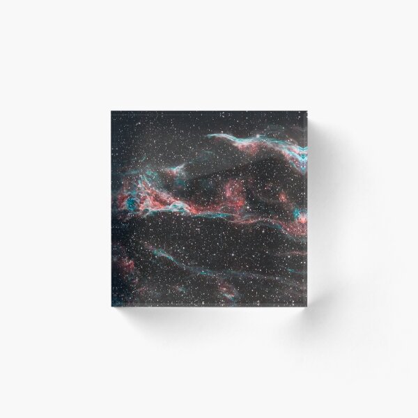 The Western Veil Nebula Acrylic Block