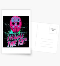 FRIDAY THE 13TH Neon V Postcards