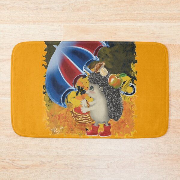 Item preview, Hedgehog with umbrella designed and sold by Julia's Print Studio .