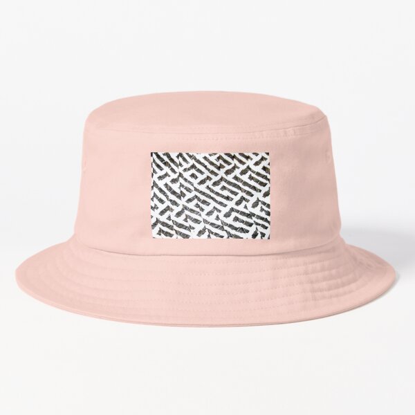 Woven fabric bucket hat