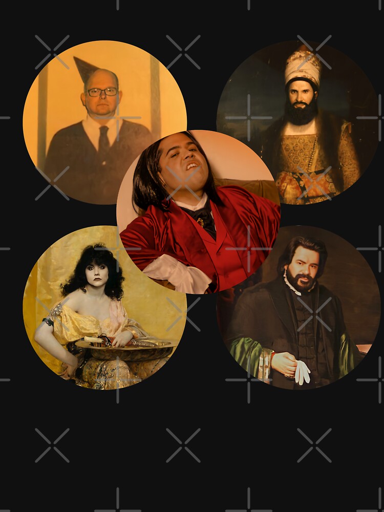 Aperçu 7 sur 7. T-shirt classique avec l'œuvre WWDITS Nadja, Nandor, Lazlo, Colin Robinson, Guillermo créée et vendue par RoyalNadja.