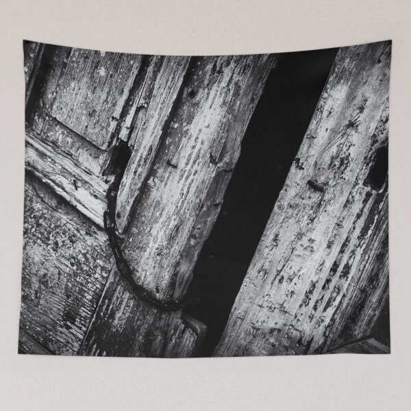 Item preview, Old Greek wooden door in Rethymnon, Crete | Black and White Photography designed and sold by Diana van Neck.