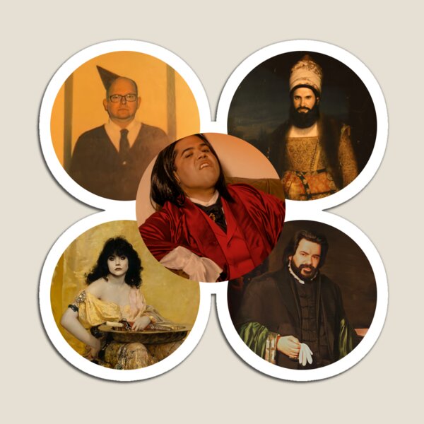 Aperçu de l'œuvre WWDITS Nadja, Nandor, Lazlo, Colin Robinson, Guillermo créée et vendue par RoyalNadja.