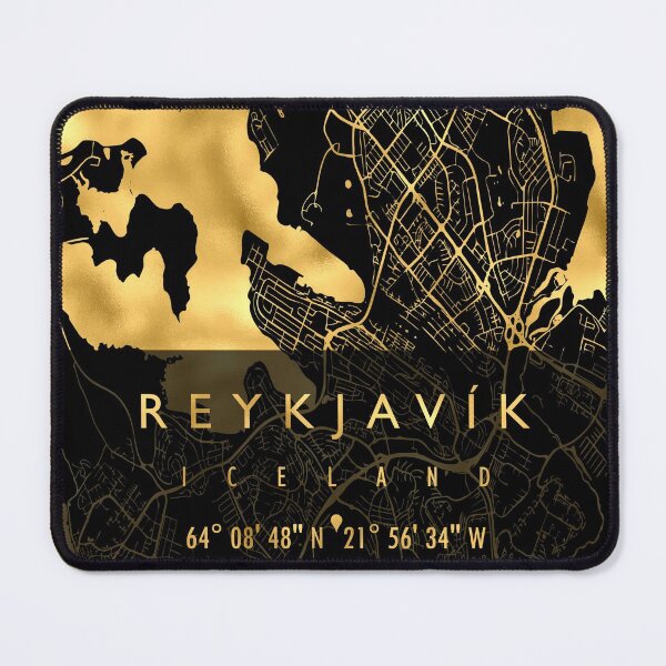 Item preview, REYKJAVIK MAP ICELAND designed and sold by hatimelhag.