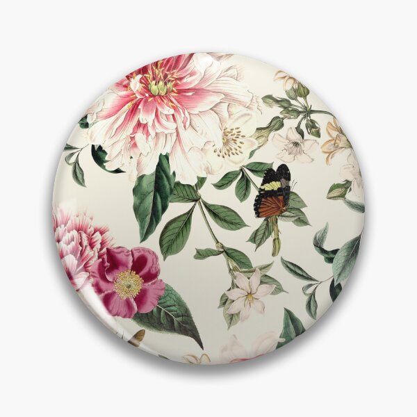 Item preview, Floral Botanical Pattern - Pink Cream designed and sold by NeptuneDesigns.