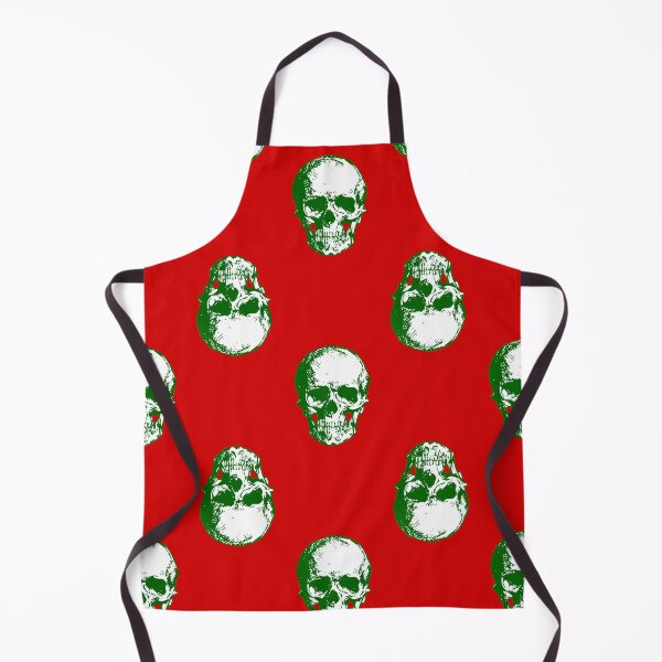Item preview, ugly christmas skull goth skeleton red designed and sold by Gossip Rag.