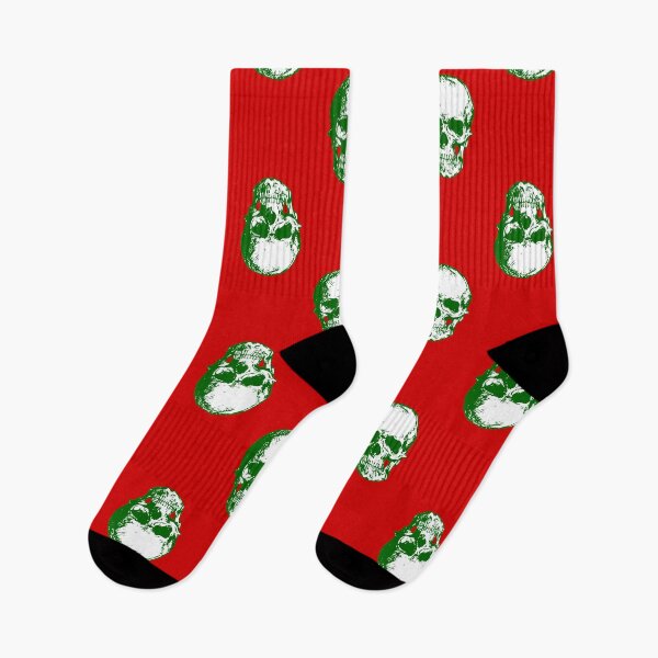 Item preview, ugly christmas skull goth skeleton red designed and sold by Gossip Rag.