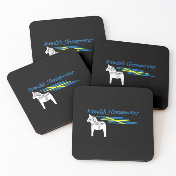 Item preview, Swedish Horsepower Wind Flag on Black designed and sold by HighCountry2021.